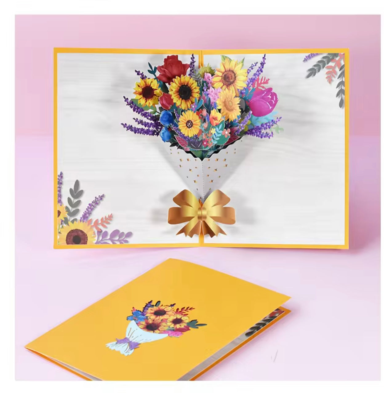 πΌ 3D Creative Flowers Greeting Card β Sun Bouquet