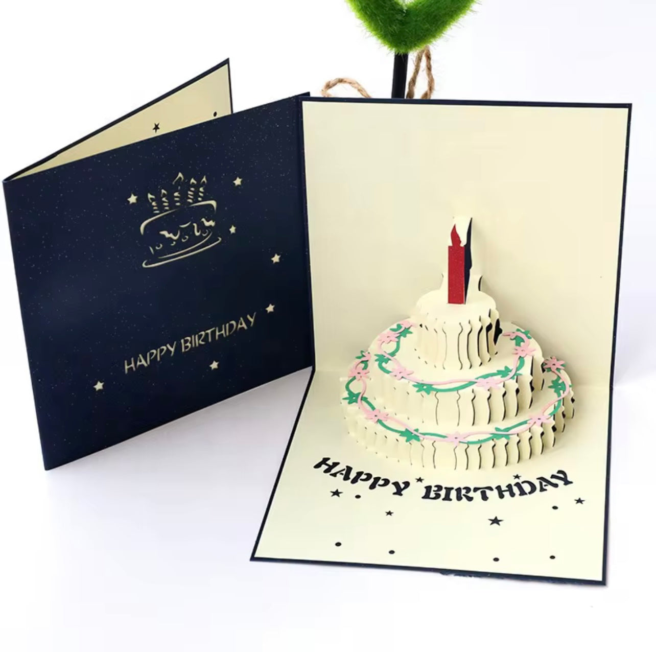3D Birthday Pop-up Cake Card – With or Without Music & Light