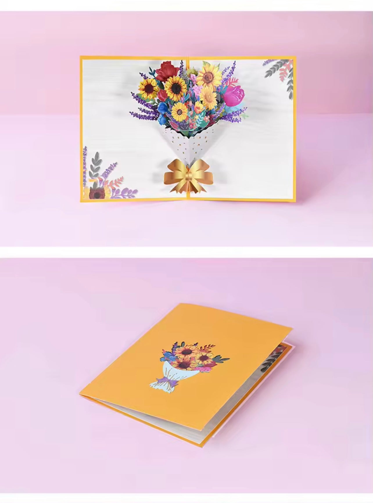 πΌ 3D Creative Flowers Greeting Card β Sun Bouquet