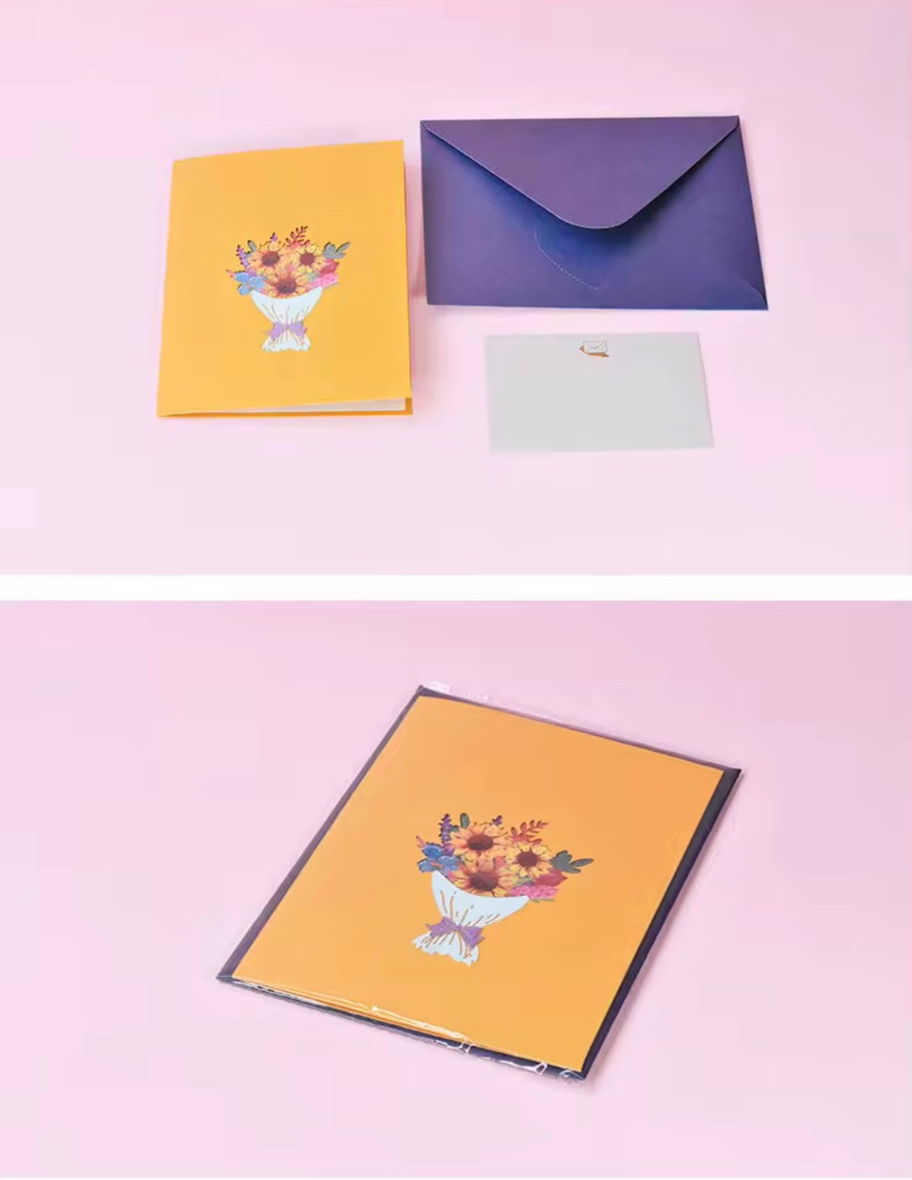 πΌ 3D Creative Flowers Greeting Card β Sun Bouquet