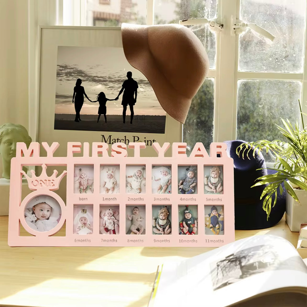 My First Year – Baby Photo Frame Keepsake (0–12 Months) with Custom Photo Printing