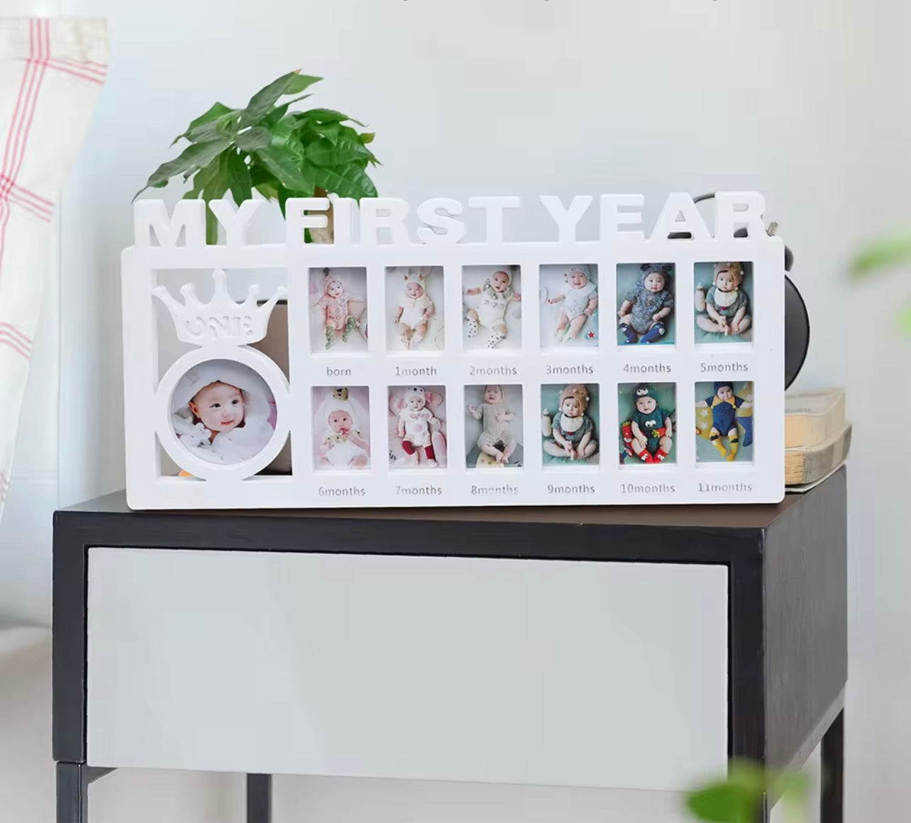 My First Year – Baby Photo Frame Keepsake (0–12 Months) with Custom Photo Printing
