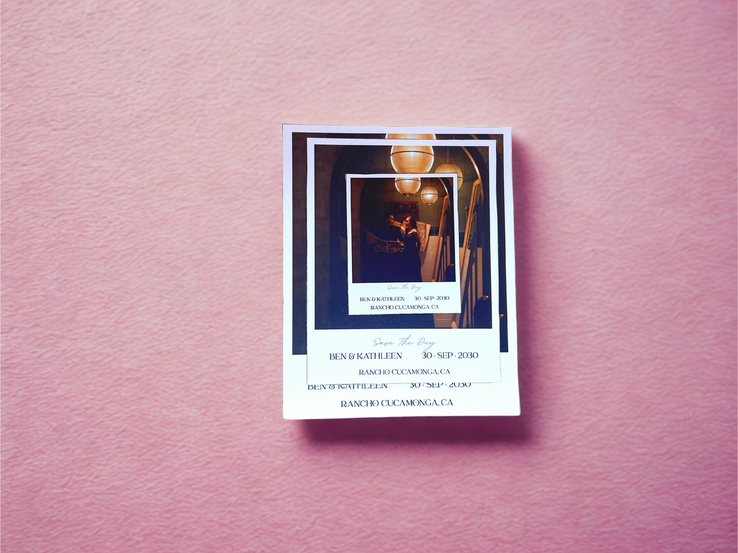📸Save the Date Photo Magnet Strip – Custom Sizes, Free Demo & Envelope!